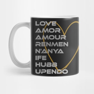 LOVE in Every Language Third Culture Series Mug